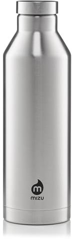 Mizu Doppelwandige Isolierte Trinkflasche V8 stainless and steel cap, silver, 780 ml, V08AMZANSBA
