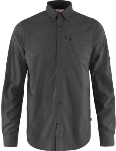 FJALLRAVEN Herren Abisko Hike Shirt Ls Hemd, Dark Grey, XXL EU
