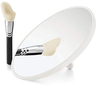 Philippi Donatella Vergrößerungsspiegel, Holz, Weiß, 21 x 21 x 21 cm