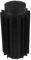 Ofenrohr Rauchrohr Kaminrohr Bogen Knie 45° 90° Doppelwandfutter Abgaswärmetauscher Radiator Wandrosette Stahlrohr Schwarz 2mm (Abgaswärmetauscher, 120mm)