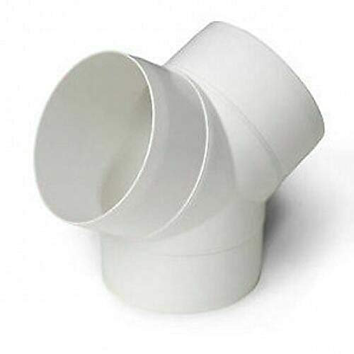 Blauberg UK 5 inch 125 mm Round Plastic Ducting and Fittings for Extractor Fan Ventilation - Y Piece Connector
