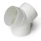 Blauberg UK 5 inch 125 mm Round Plastic Ducting and Fittings for Extractor Fan Ventilation - Y Piece Connector