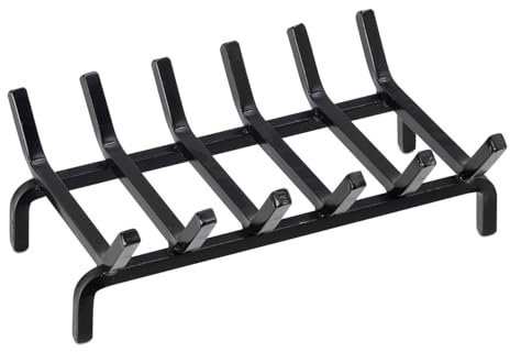 Brucialegna Braciere per Stufa 40x25 cm in Ferro Belfer 900/E Nero
