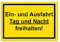 Einfahrt und Ausfahrt freihalten Schild 20 x 30 cm aus stabiler PVC Hartschaumplatte 3mm mit UV-Schutz von STROBO