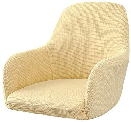 Tubayia Stretch Stuhlbezug Stuhlhusse Stuhl Abdeckung Schonbezug für Esszimmer, Büro (Beige)