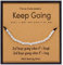 Suyi Inspirational Morse Code Armband für Frauen Mädchen 925 Sterling Silber Perlen Armbänder für Freund Tochter Freundin Frau Frau Mitarbeiter Keep Going