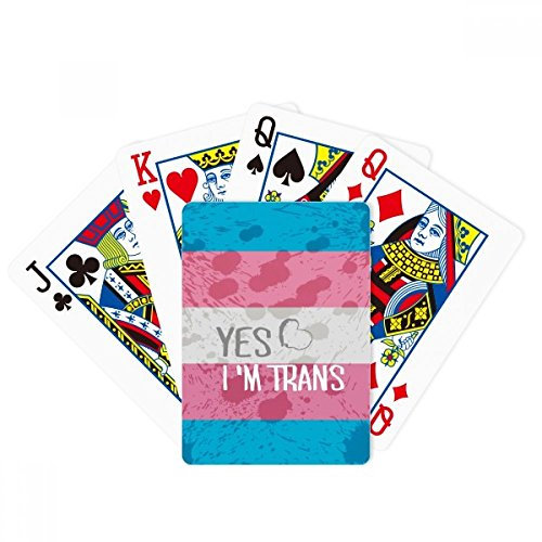 Yes I'm Trans LGBT Support Poker Playing Magic Card Fun Brettspiel