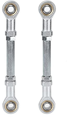 2 piezas 150mm -170mm 8mm Kit de barra de acoplamiento de dirección Junta de rótula de metal para 49cc Mini ATV eléctrico Go Kart Rotula Axial Direccion Rotulas Direccion Quad