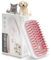 Uoking Pet Bath Brush with Shampoo Dispenser - Soft Silicone Dog and Cat Massage Brush for Effortless Grooming - Pink