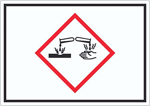Aufkleber Ätzende Wirkung Symbol Ätzwirkung A9 (37x52mm)