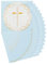 Amscan 9915956 Blue Botanical Cross Napkin- 20 Pack