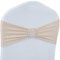 Babenest Lot de 30 nœuds de chaise extensibles en élasthanne de qualité supérieure avec boucle coulissante,Attaches de chaise universelles pour fête de mariage, réception, banquet (champagne)