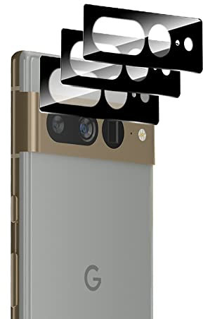 Yiunssy [3 Stück Kamera Schutzfolie für Google Pixel 7 Pro, [Anti-Kratzen] [Hüllenfreundlich] Kameraschutz Transparentes Schutzglas für Google Pixel 7 Pro