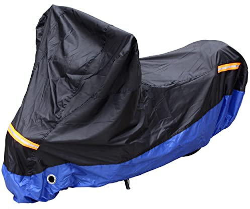 Auto Accessori Lupex - Housse de Protection pour Moto Motif Pluie Taille M 208 x 89 x 120 cm, Housse en Tissu Oxford 210D, pour Scooter Moto et vélo