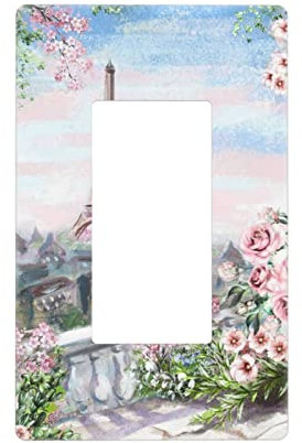 Schöne Eiffelturm-Paris-Lichtschalter-Abdeckungen, 1-Gang-Wandplatte, Schalter-Wandabdeckung, dekorative Wandpaneele für Dekorschalter