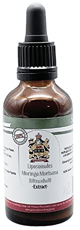 Liposomales Moringa Morisana 50ml – Ultraschall Extrakt – Mit Moringa-Blattpulver, Moringa-Samenpulver und Weizengras – Pflanzliches Konzentrat