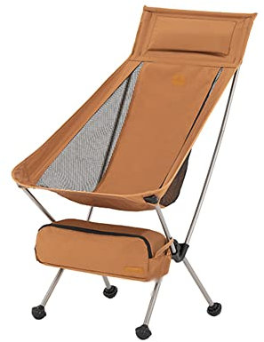 RALIRA Premium-Campingstuhl, klappbarer Campingstuhl, leichte Stühle, Dickes 600D-Oxford, kompakter Outdoor-Rasenstuhl, niedrige und hohe Rückenlehne, leicht zu tragen