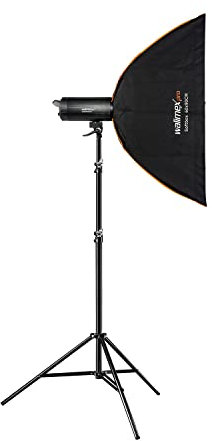 Walimex pro Campaigner 600 HS Set Single mit Integriertem 2.4 GHz Empfänger, 600 Ws, Schnelle Abbrennzeit, LED-Einstelllicht Und Benutzerfreundliches Bedienpanel, Hochwertiger Aluminium-Finish