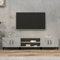 Higsose Meuble TV Salon Gris Béton 180x31,5x40 cm Bois d'ingénierie Armoire Télévision Dessus Stable et Robuste Vitrine d'affichage Placer Photo Objets Décoratifs Décoration Intérieure