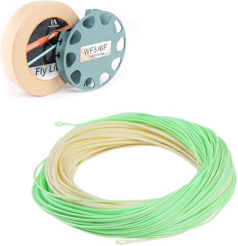 Sprinton Maximumcatch Spey/Switch Schwimmende Fliegenschnur WF3/4/5/6/7/8/9/10/11F, 27,5-30,5m lang, mit 2 Schlaufen Spezielles Design für Fliegenfischen Schnur (Real Switch, WF4/5F)