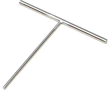 Milageto T Shaped Crepe Tool Crepe Spreader, Pancake Cooking Utensil, Stainless Steel Crepe Pan Maker for Restaurant, Large