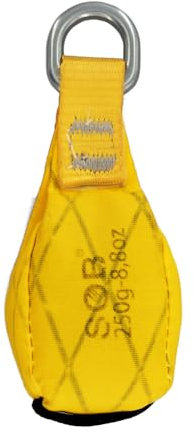 Sac de Lancer Sports de Plein air Arborist Arbre Escalade Sac de Poids pour d'escalade d'arbre (Jaune, 250G)