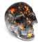 AWNL Crystal Skull Ornament,Head Sculpture with Yooperlite Natural Gemstone,Healing Crystal Statues Home Decoration Gift,1.4''x 2''x 1.6''