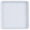 TopHomer Soucoupe carrée blanche pour pot de fleurs et plantes grasses pour terrasse, jardin, porche, serre (15 mm)