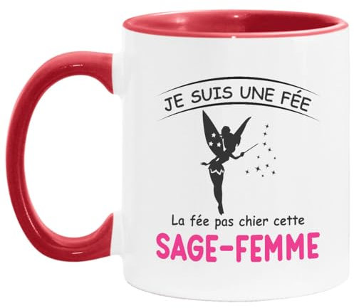 Lalasol Mug Sage-femme – Idée Cadeau Pour Sage-femme – Tasse Cadeau Merci Sage-femme – Imprimé en France…