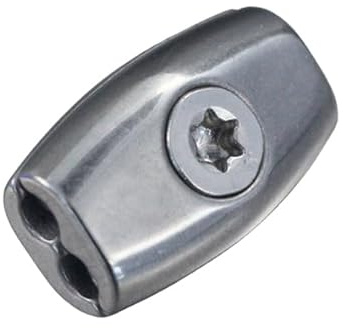 Drahtseilklemme Ei-Form für Ø 3 mm Drahtseil Edelstahl V4A Seilklemme Stahlseilklemme Bügelklemme Bügelseilklemme Seil Edelstahlseil Drahtseile Stahlseil Geländerseil Rankhilfe VA A4 AISI316 AISI ...