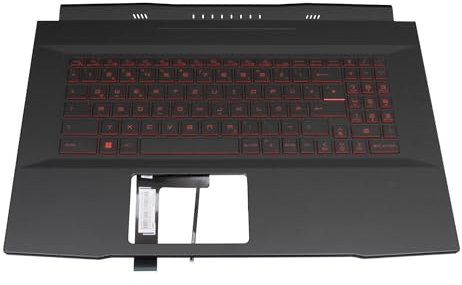 MSI 957-17L112E-C06 Original Tastatur inkl. Topcase DE (deutsch) schwarz/schwarz mit Backlight für GF76 11UDK/11UC/11SC/11UC/11UCX/11UC/11UCK/11UD/11UDK (MS-17L2), GF76 Katana 11UE/11UG (MS-17L1)