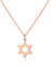 Philip Jones Rose Gold Plated Star of David Necklace