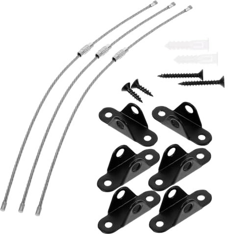 Hohopeti Robuste Möbelanker Aus Edelstahl 3 Sets Kindersichere Möbelgurte Für Zuhause 6 Stück