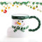 dellyy Kaffeetassen Weihnachten, Keramik Kaffee Becher, Weihnachts Trinkglas, Christmas Cup, Weihnachten Keramik Becher, Weihnachtsbecher Keramik Weihnachten