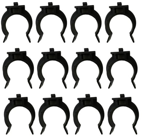 Amazleer Clips de Plinthe de Cuisine, 12 Pcs Clip de Panneau de Bain Fixation Durable en Plastique ABS pour Armoires, Lits, Tables et Meubles TV Installation Simple et Ajustable (12)