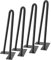 Moderne Metall-Haarnadelbeine, einfache Installation, mit Beinschonern, Schrauben, schlankes Design, für Schreibtische, Schränke, Kleiderschränke, 20 cm, 4 Stück
