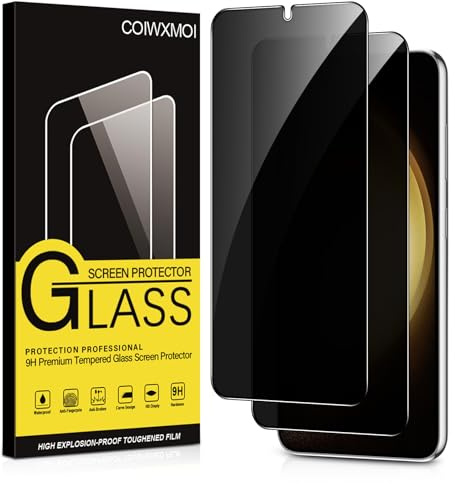 Coiwxmoi Verre Trempé pour Samsung Galaxy S23 5G Anti Espion Vitre Protection Ecran Anti-Espion Film Protecteur Écran Dureté 9H Anti-Rayures Haute définition Sans Bulles Anti-Spy Confidentialité