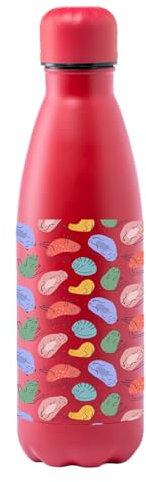 Docliick - Botella agua deportiva Acero Inoxidable, Térmica 790ml, botella con dibujos originales exlusivos y frases motivadoras. Cantimplora Aislamiento Doble Pared.Dibujo de Gatos Perezosos