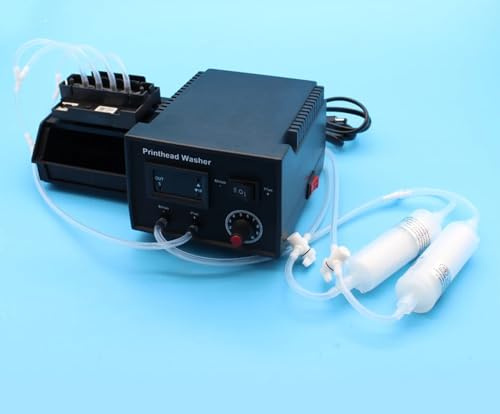 DTF Ink Printhead Washer Cleaning Machine Unclog Solution for L1800 L800 L805 R1390 1400 1430 4720 i1600 i3200 XP600 Clogged Print Head Cleaner