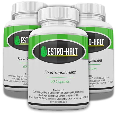 Estro-Halt 3 Pack - Advanced Estrogen Balance Support Formula | Natural Indole-3-Carbinol & Broccoli Extract for Healthy Estrogen Metabolism | Anti-Bloating Support for Men & Women -180 Capsules