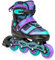 RAVEN Inline Skates Inliner für Kinder und Erwachsene OPTIONAL 2in1 mit Schlittschuhen verstellbar (Drill Violet/Mint ohne Kufen, 38-42 (25cm-27,5cm))
