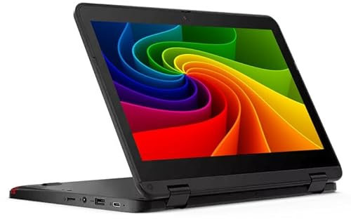 Lenovo Ordinateur portable professionnel Chromebook 500e G3 2 en 1 Celeron N5100 4 Go 32 Go eMMC 1366 x 768 Écran tactile Chrome OS (reconditionné)