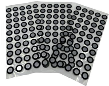 PET 3D-Scan-Marker, selbstklebender, druckbarer 3D-Referenzscanner, Reflexionsmarkierungsfolie, Punktaufkleber Zur schnellen Identifizierung(Inner 6mm outer 10mm,50000PCS)