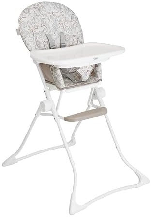 Graco - MiniLite™ Trona plegable compacta, ligera con solo 4,7 kg, desde los 6 meses hasta los 3 años aprox. (máx. 15 kg), multicolor Safari