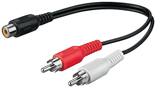 1.5m Cinch Kupplung auf 2x Cinch Stecker