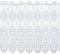 Plauener Spitze by Modespitze, Store Bistro Gardine Scheibengardine mit Stangendurchzug, hochwertige Stickerei, Höhe 49 cm, Breite 144 cm, Weiß