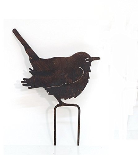 Beetstecker VOGEL Metall Braun Antiklook 15cm x 18cm