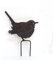 Beetstecker VOGEL Metall Braun Antiklook 15cm x 18cm