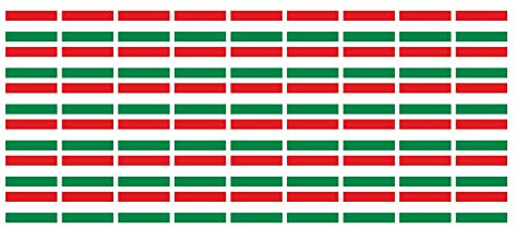 INDIGOS UG - Mini Aufkleber Set - Pack glatt - 20x12mm - selbstklebender Sticker - Fahne - Ungarn - Flagge - Banner - Standarte fürs Auto, Büro, zu Hause und die Schule - 54 Stück - für Auto, Laptop