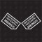 2x Nix Karte Meins - Sticker , Set li +re